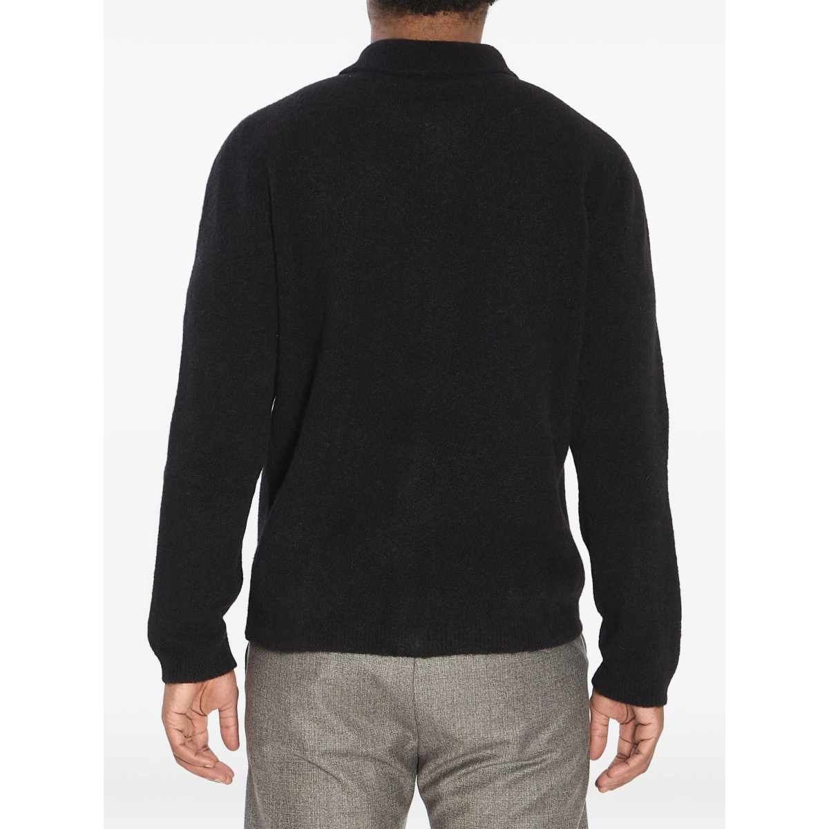 pointed-collar knitted cardigan - Img 4