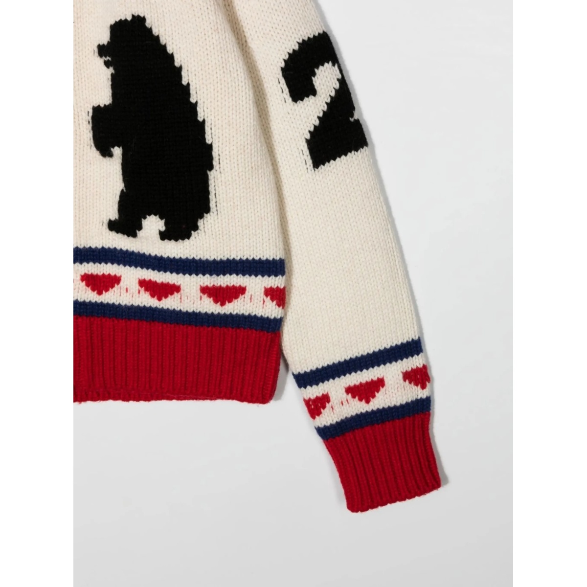 polar-bear knitted cardigan - Img 3