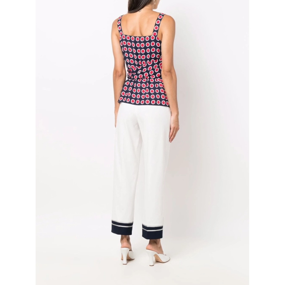 polka-dot belted tank top - Img 4