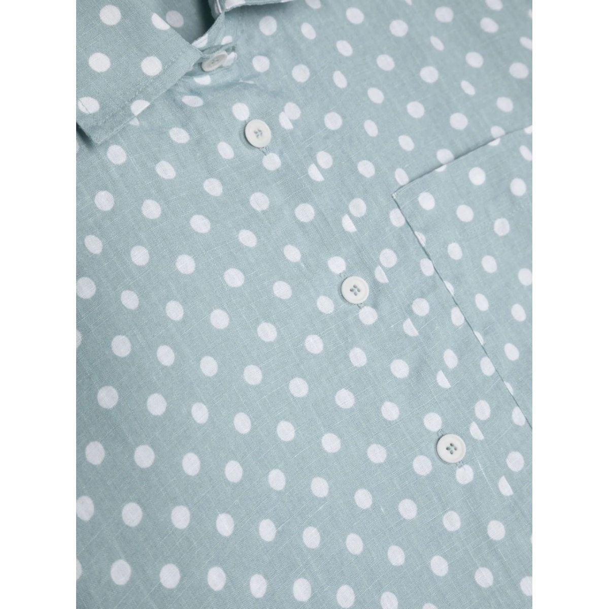 polka dot-print cropped shirt - Img 3