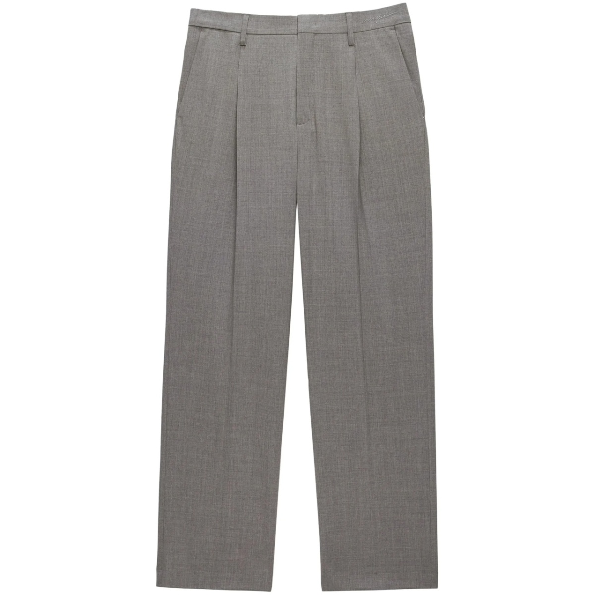 pressed crease classic tailored trousers