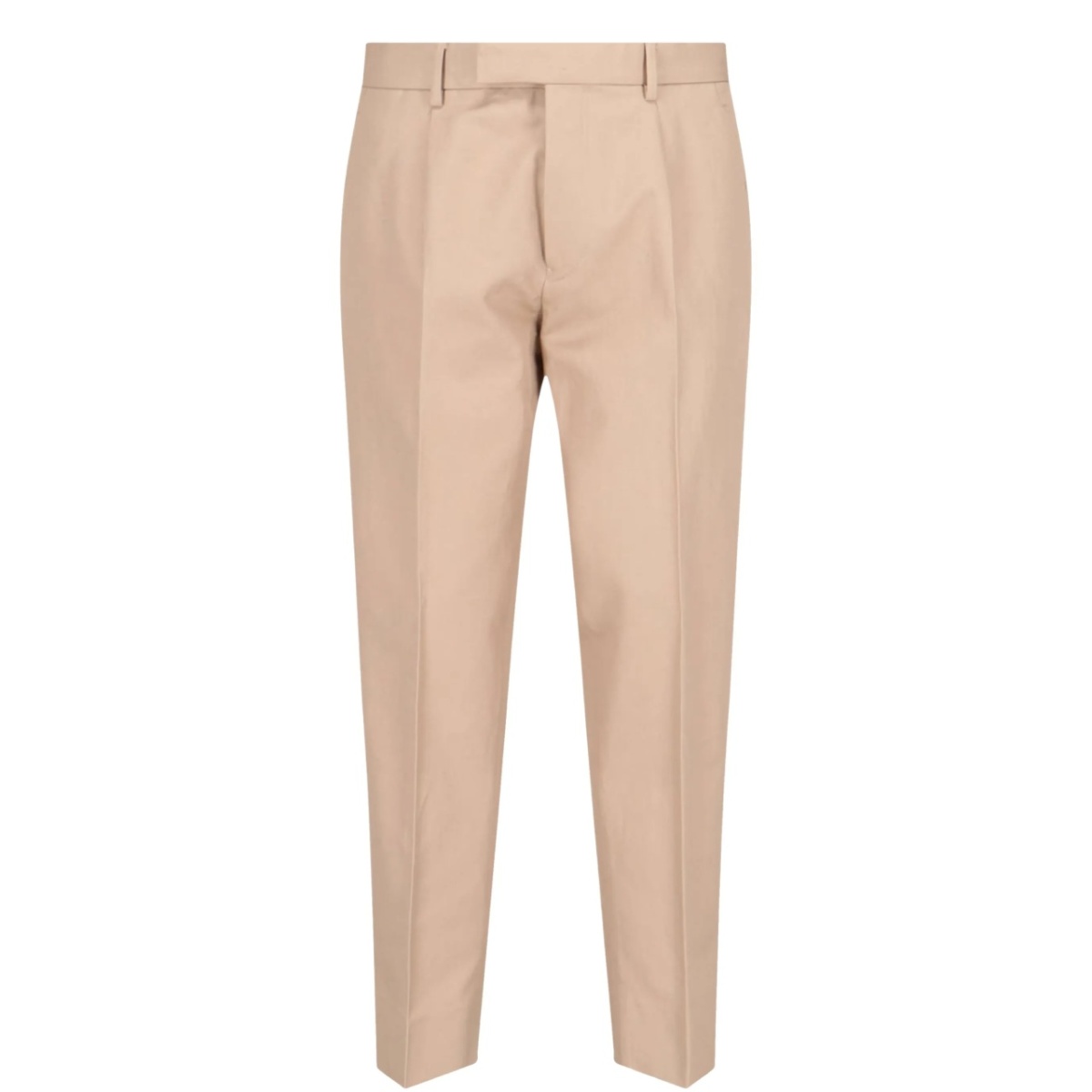 pressed crease tailored trousers
