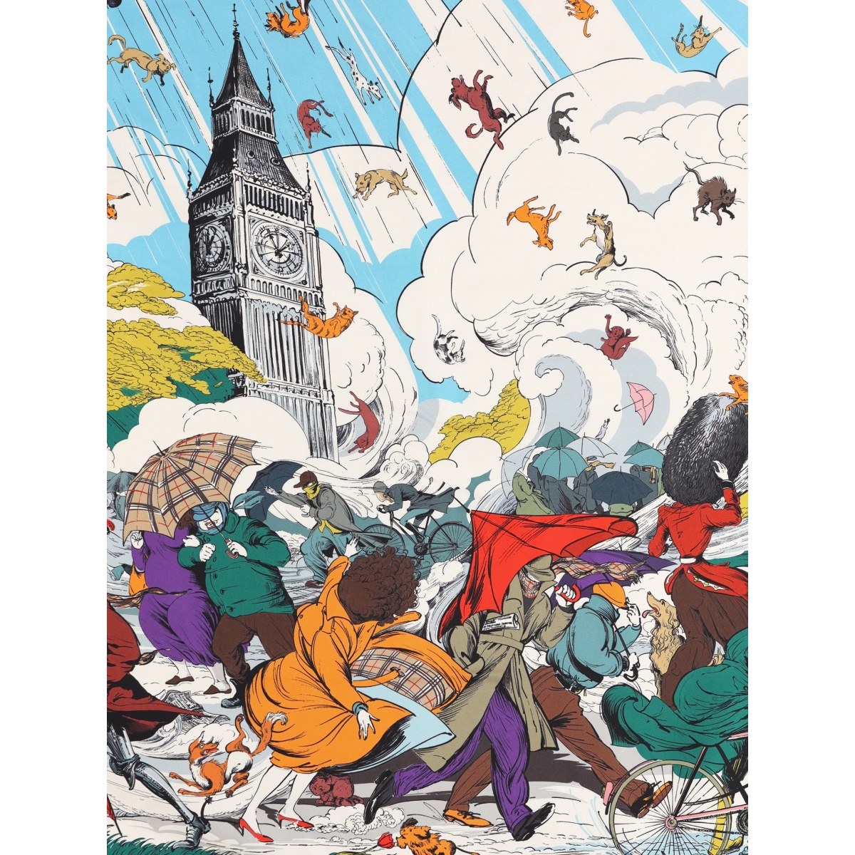 printed silk scarf - Img 2