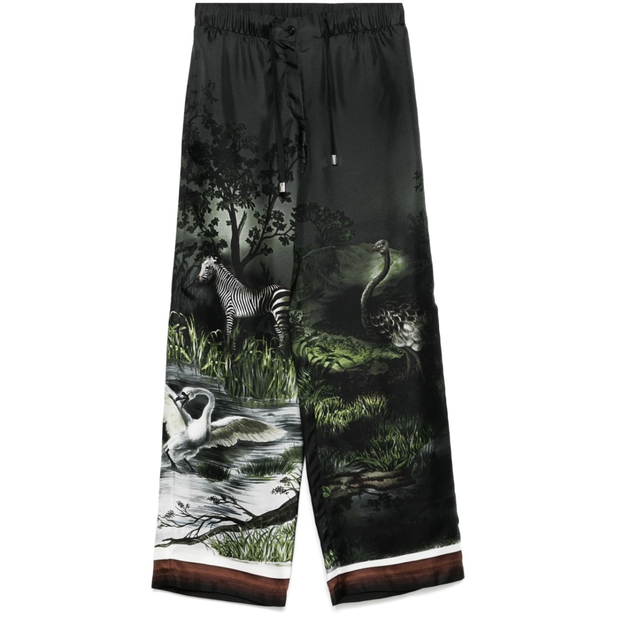 printed trousers