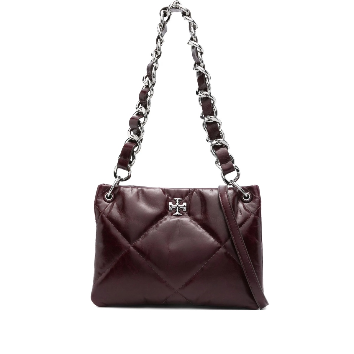 quilted chain-strap shoulder bag