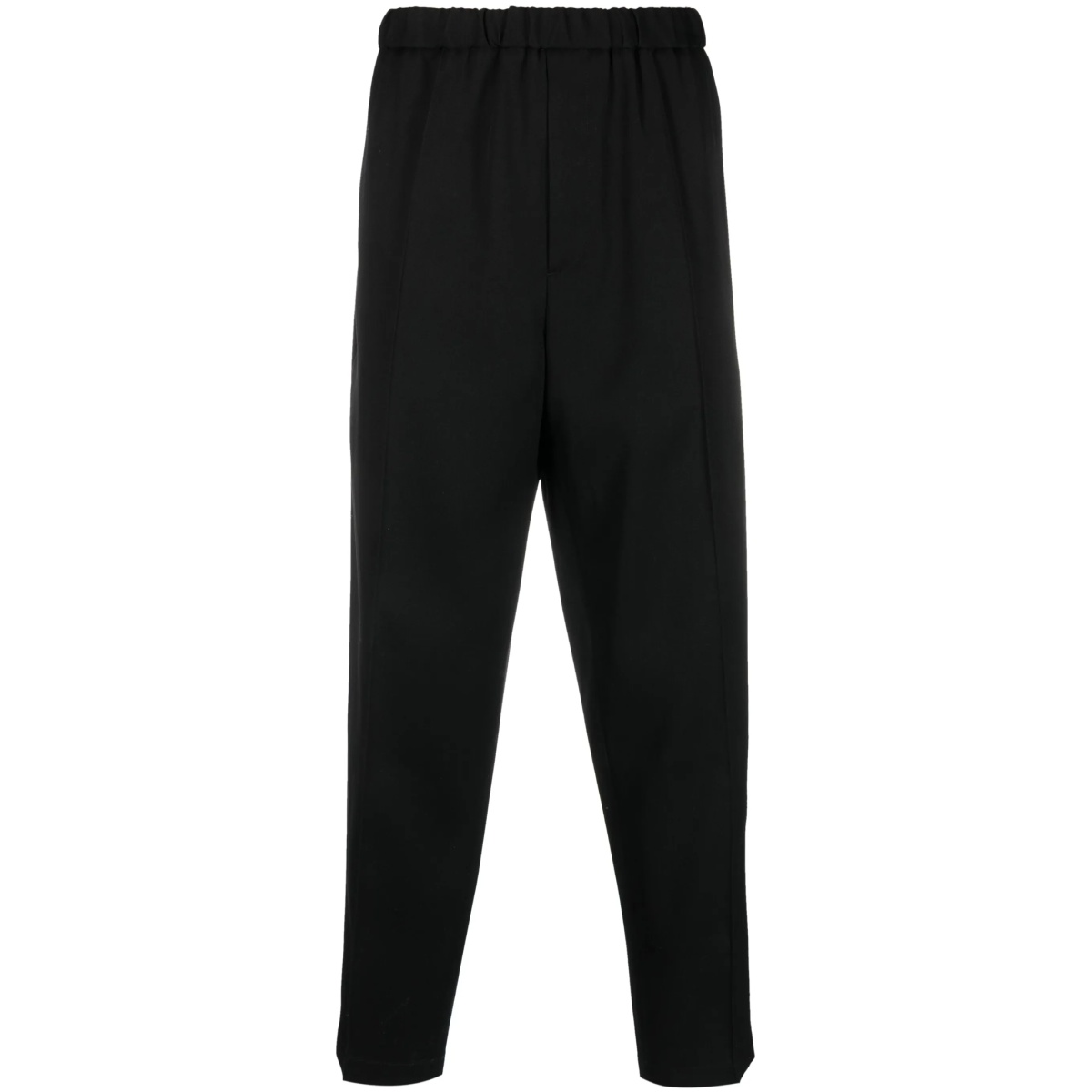 relaxed-fit tapered trousers