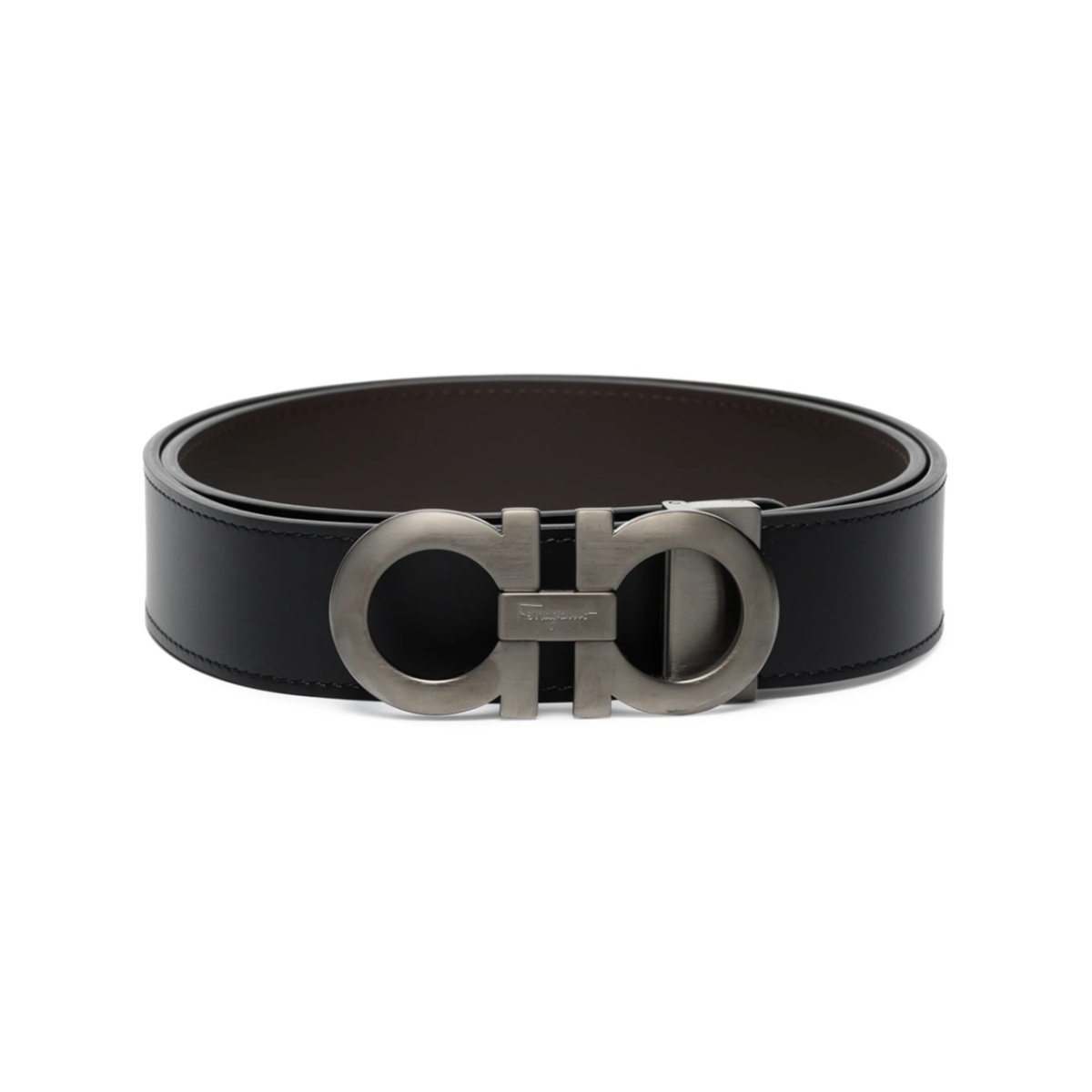 reversible Gancini buckle belt