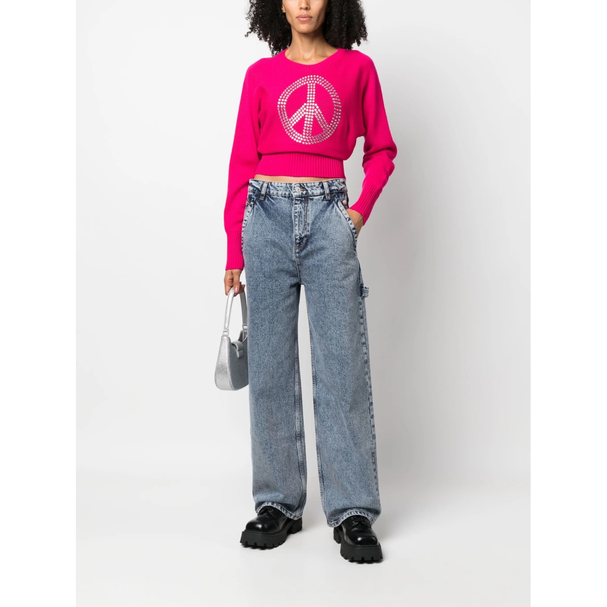 rhinestone cropped jumper - Img 2
