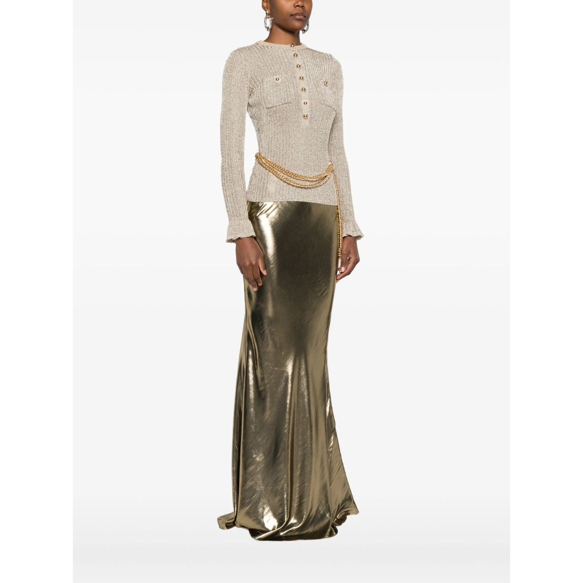 ribbed-knit lurex jumper - Img 3