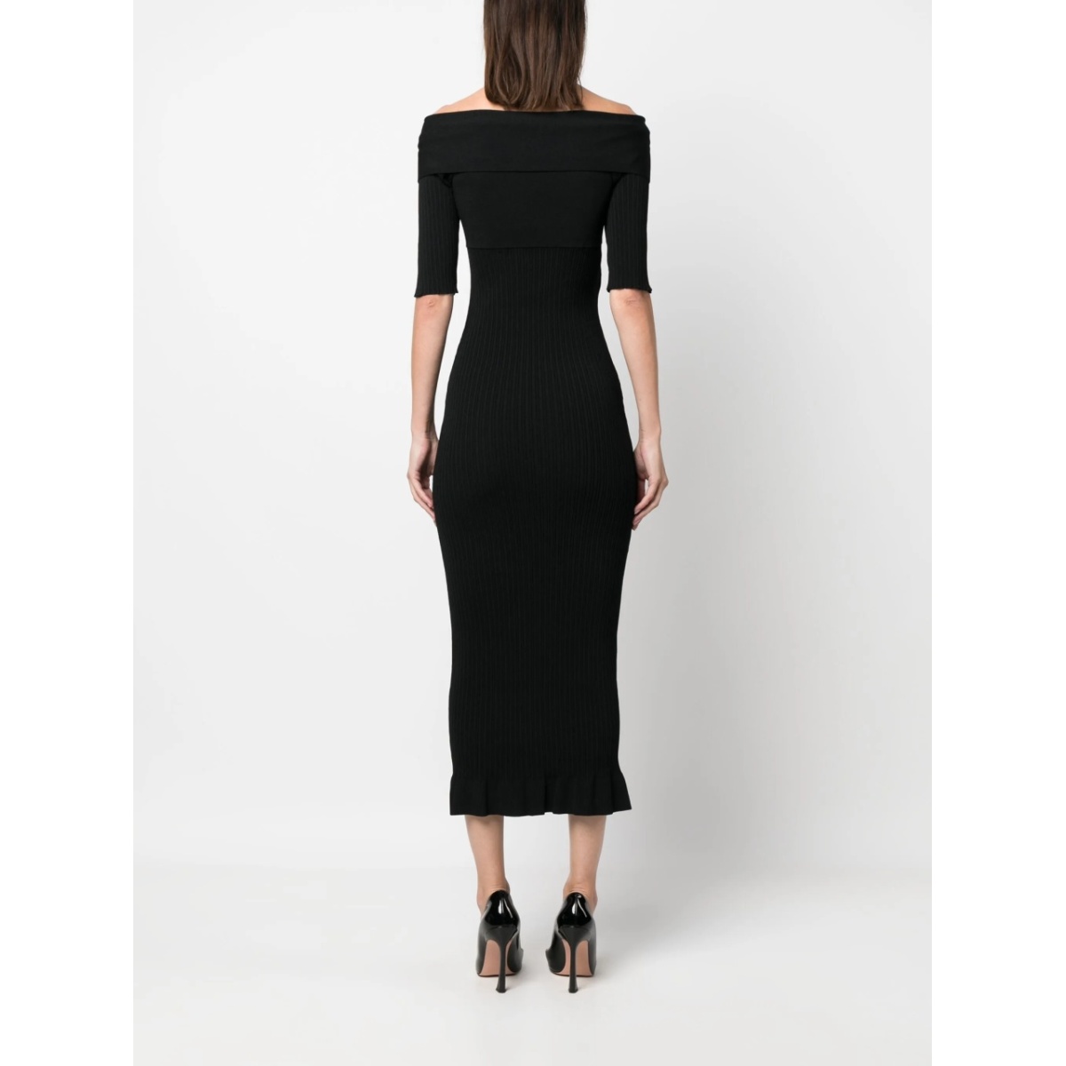 ribbed-knit midi dress - Img 4