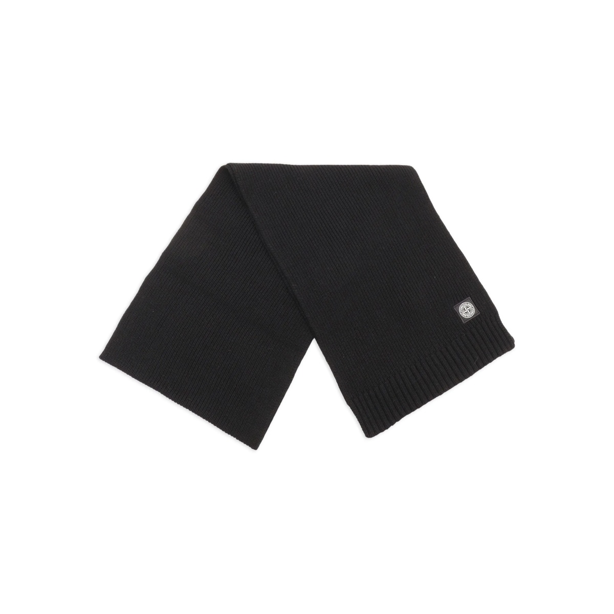 ribbed logo-patch scarf - Img 2
