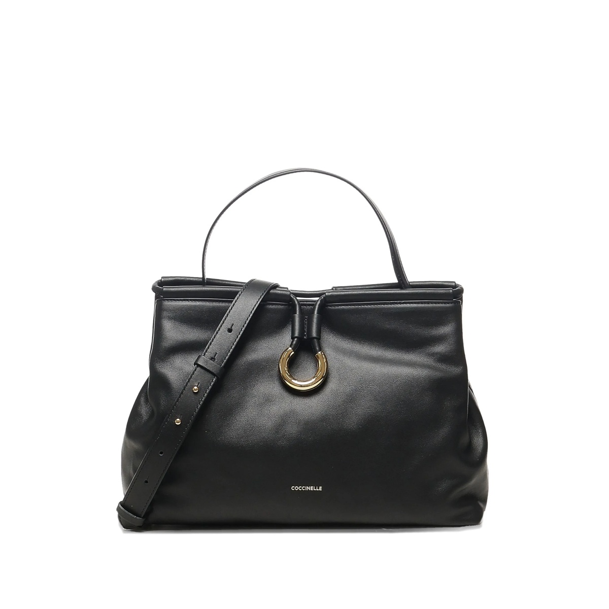ring-detail top-handle bag