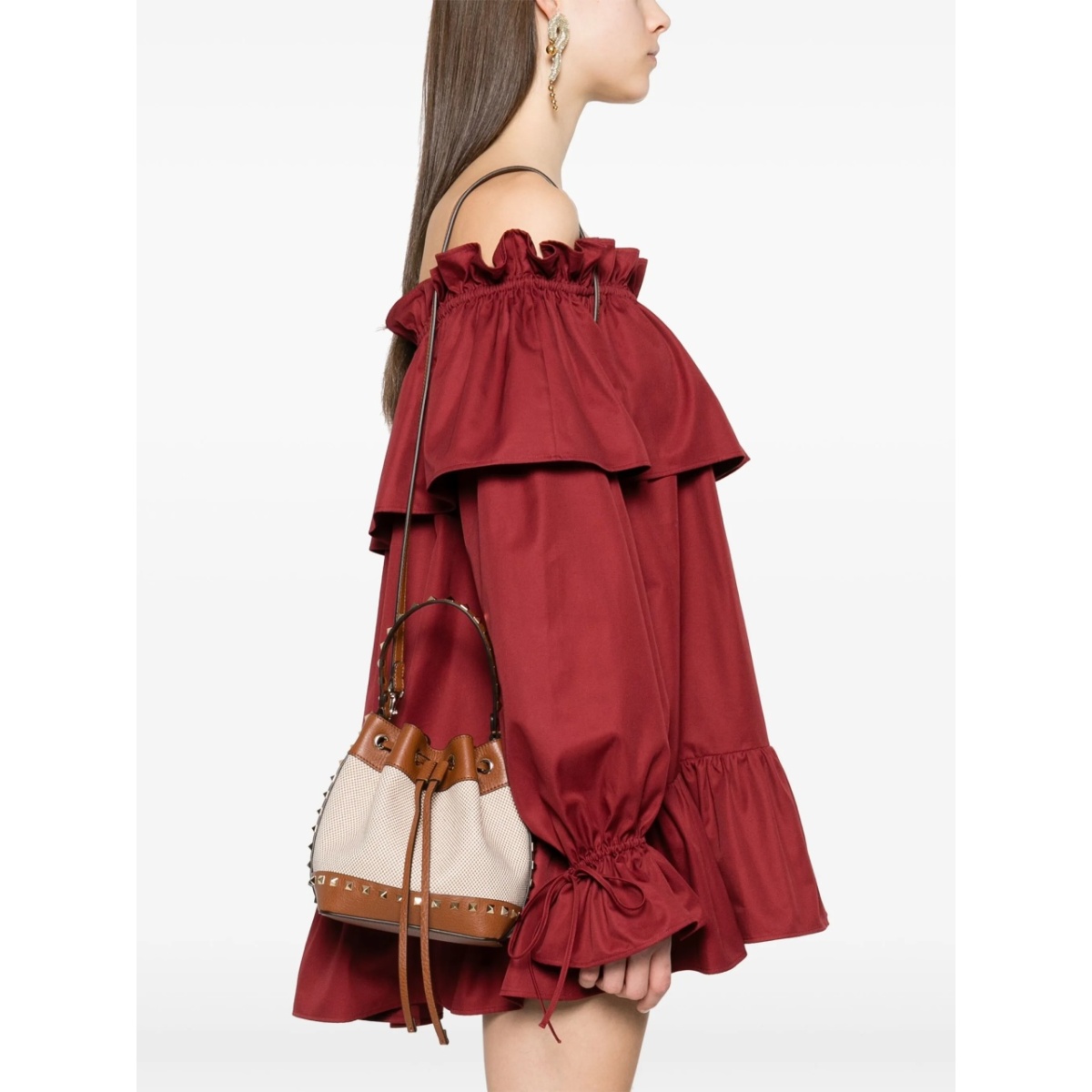 Rockstud-detail bucket bag - Img 2