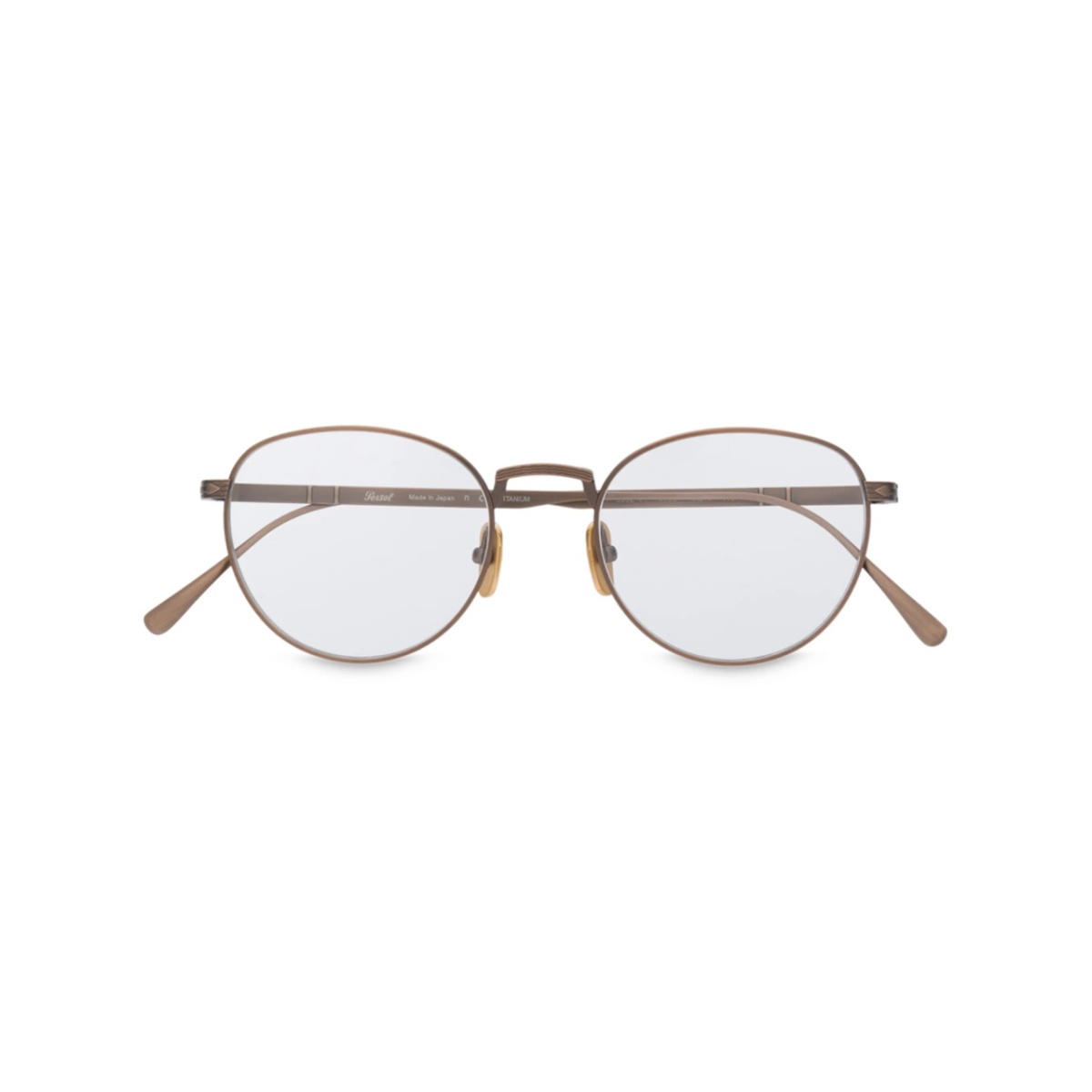 round bronze frame sunglasses