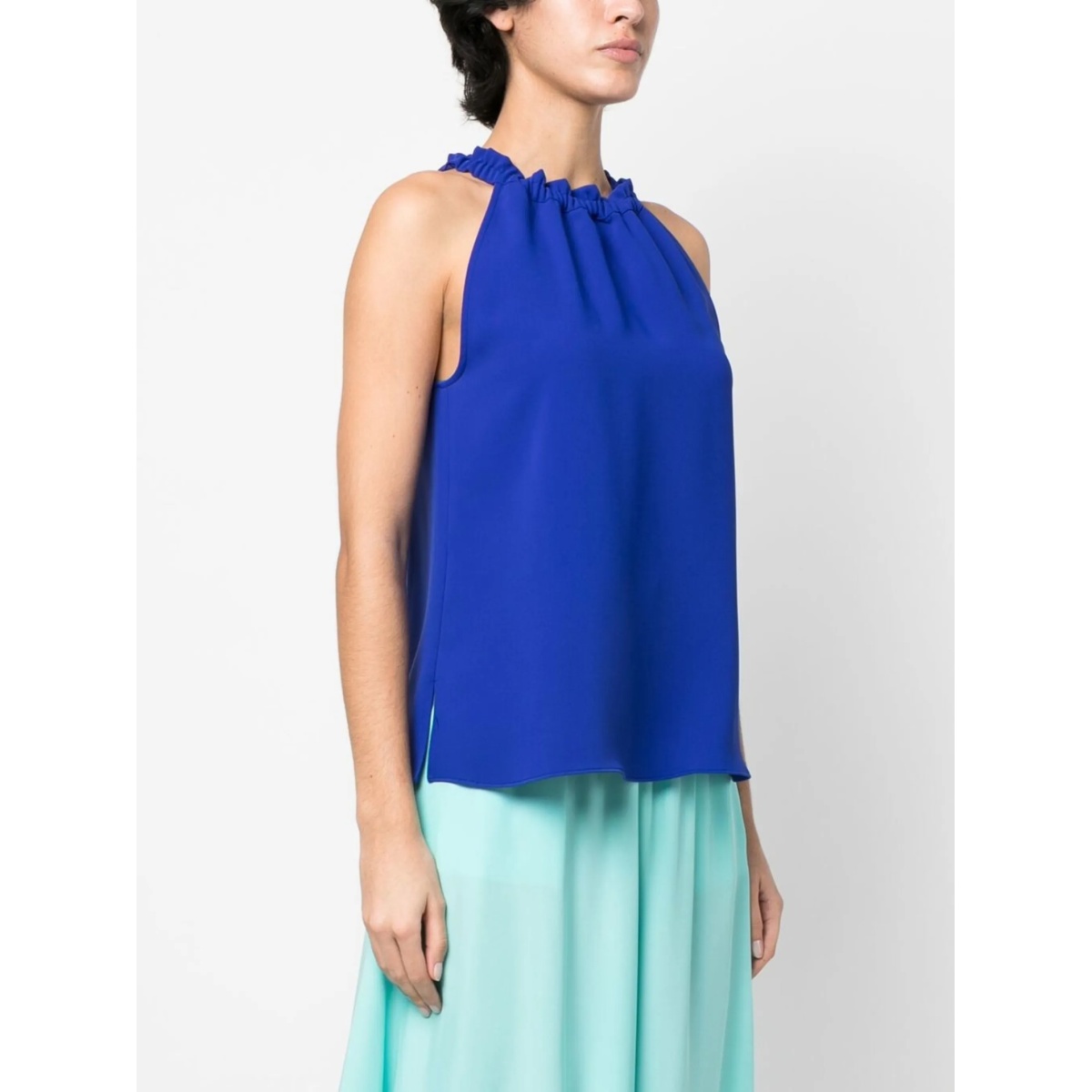 ruched sleeveless blouse - Img 3