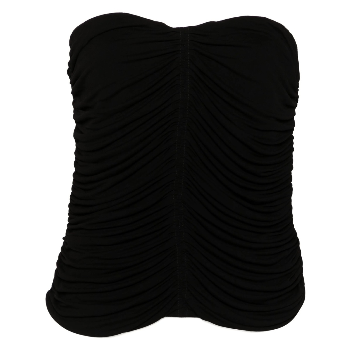 ruched strapless top