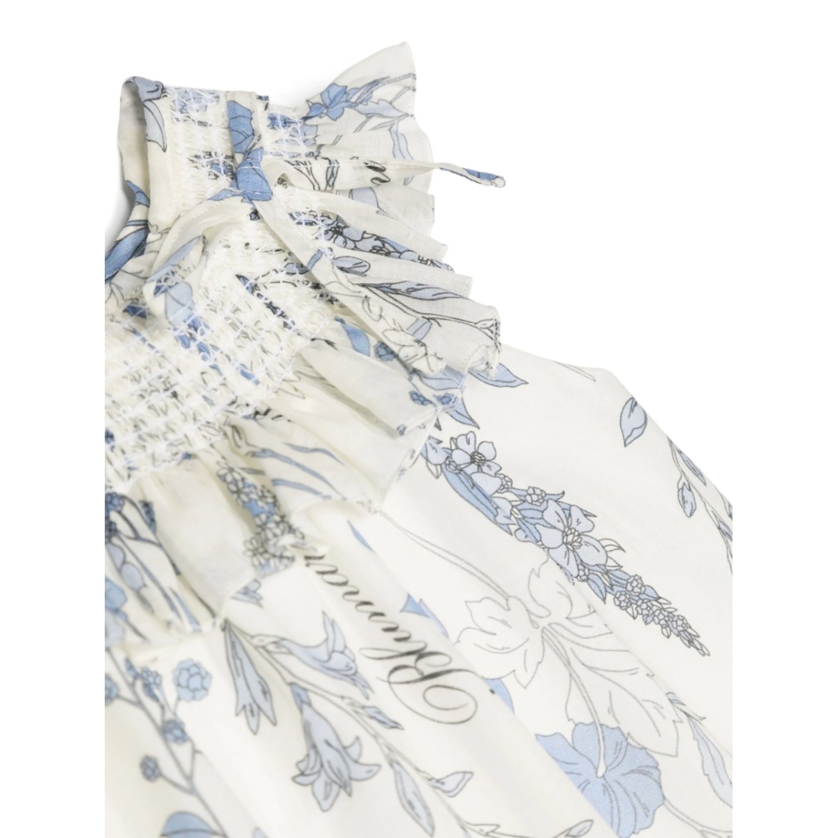 ruffle-trim floral-print romper - Img 3