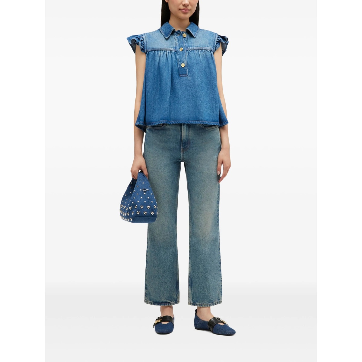 ruffled buttoned top - Img 2