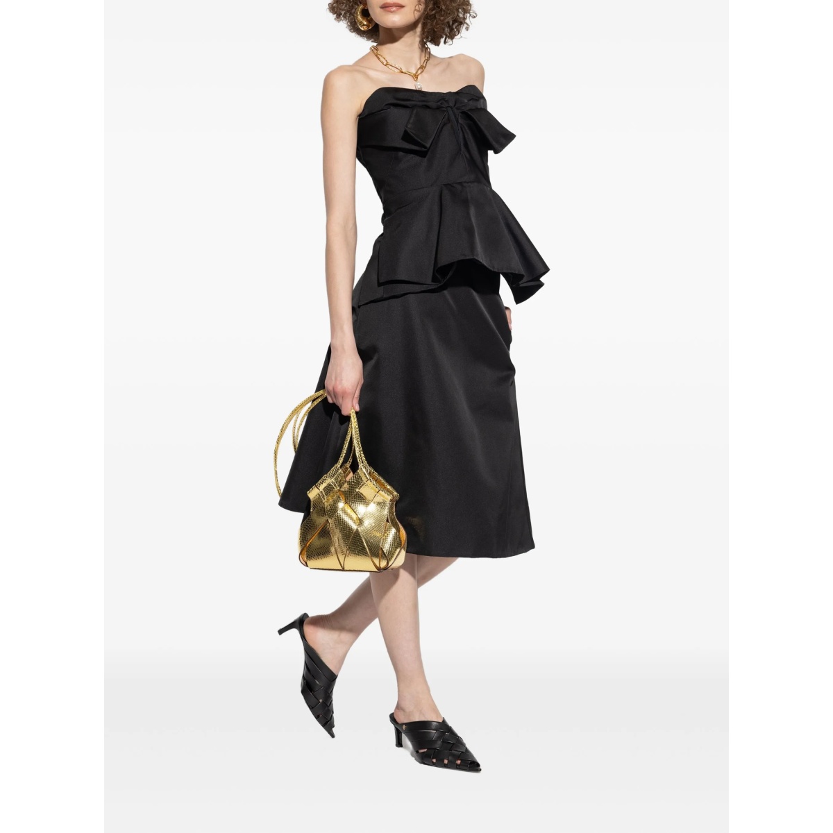 satin A-line skirt - Img 2