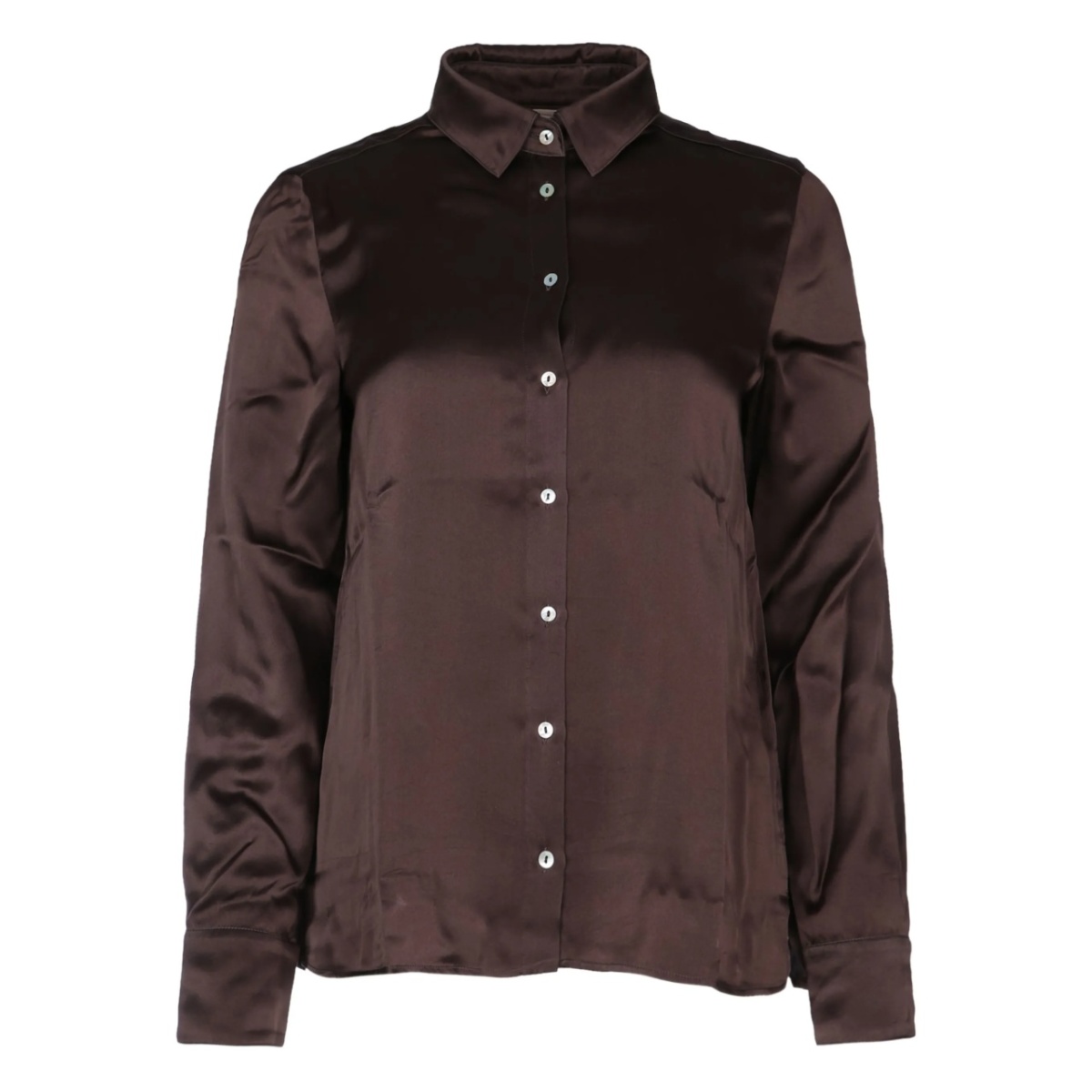 satin button-up shirt