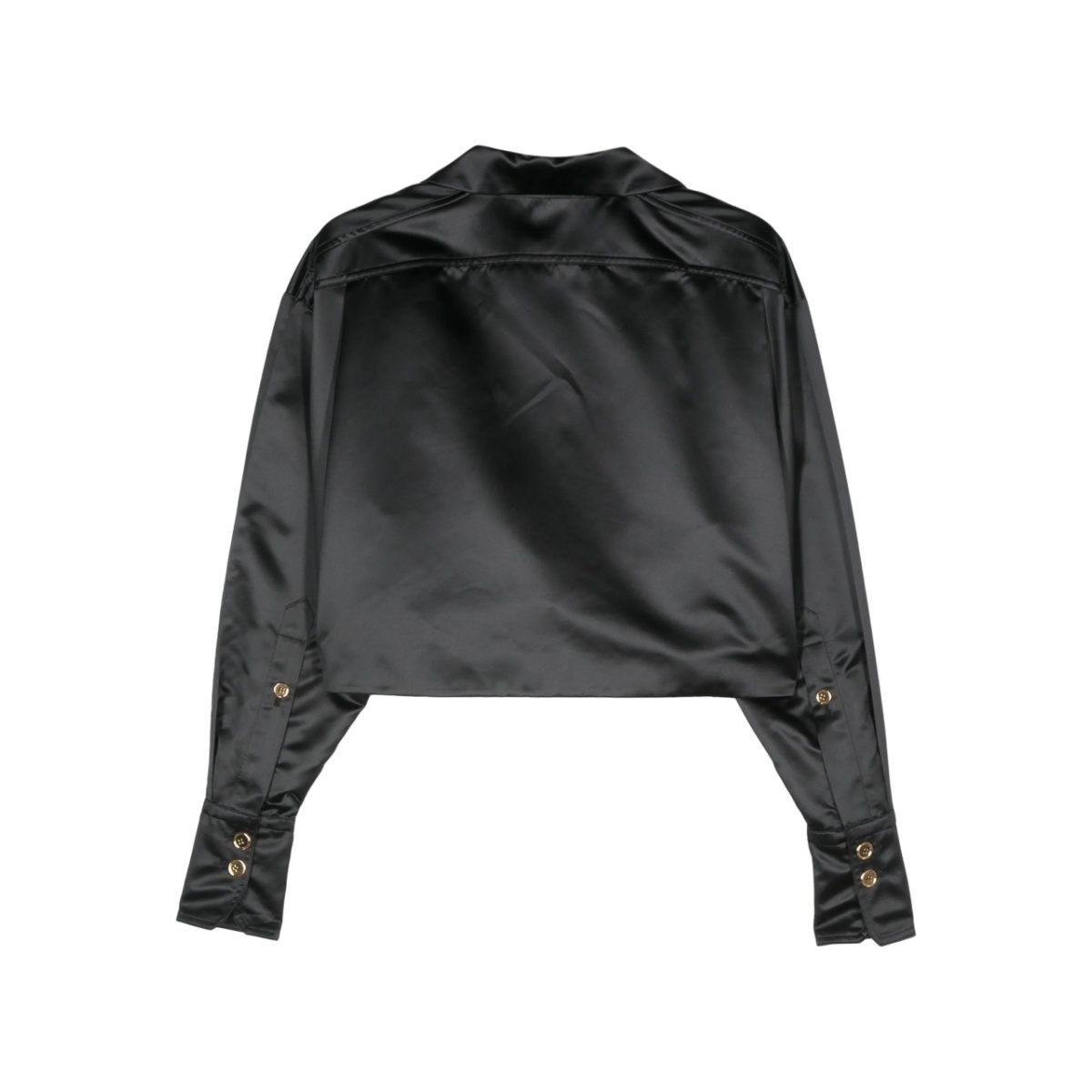 satin cropped jacket - Img 2