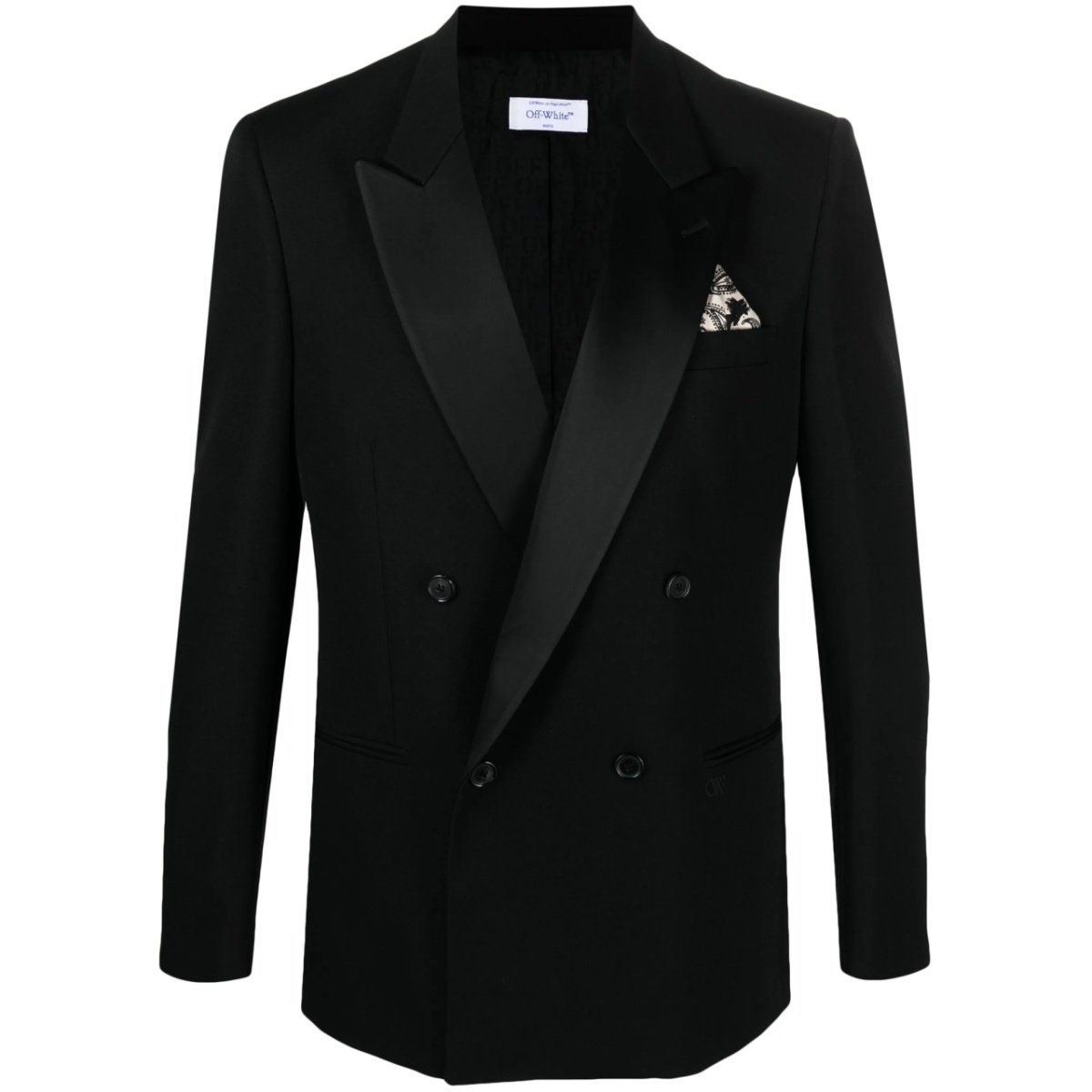 satin-lined virgin-wool tuxedo jacket