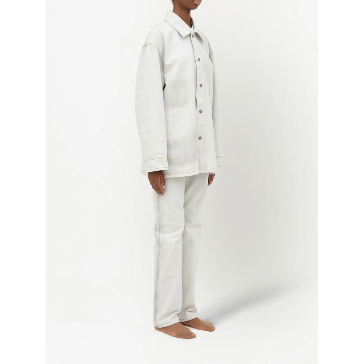 Selvedge denim shirt jacket - Img 3