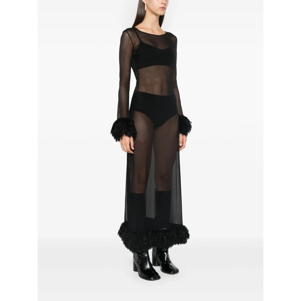 semi-sheer maxi dress - Img 3