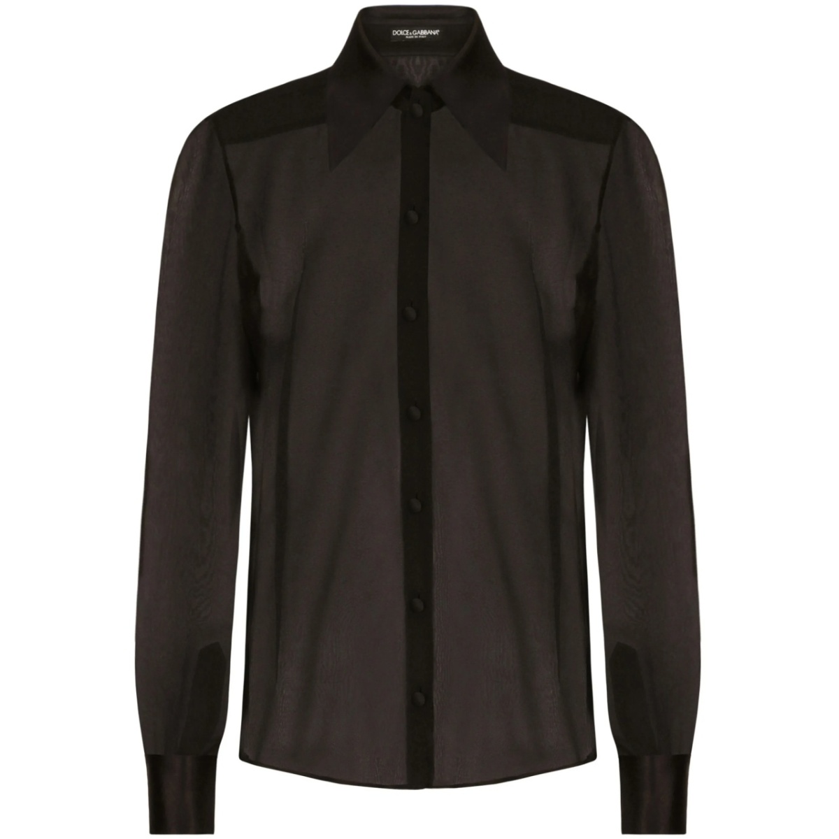 semi-sheer mesh shirt