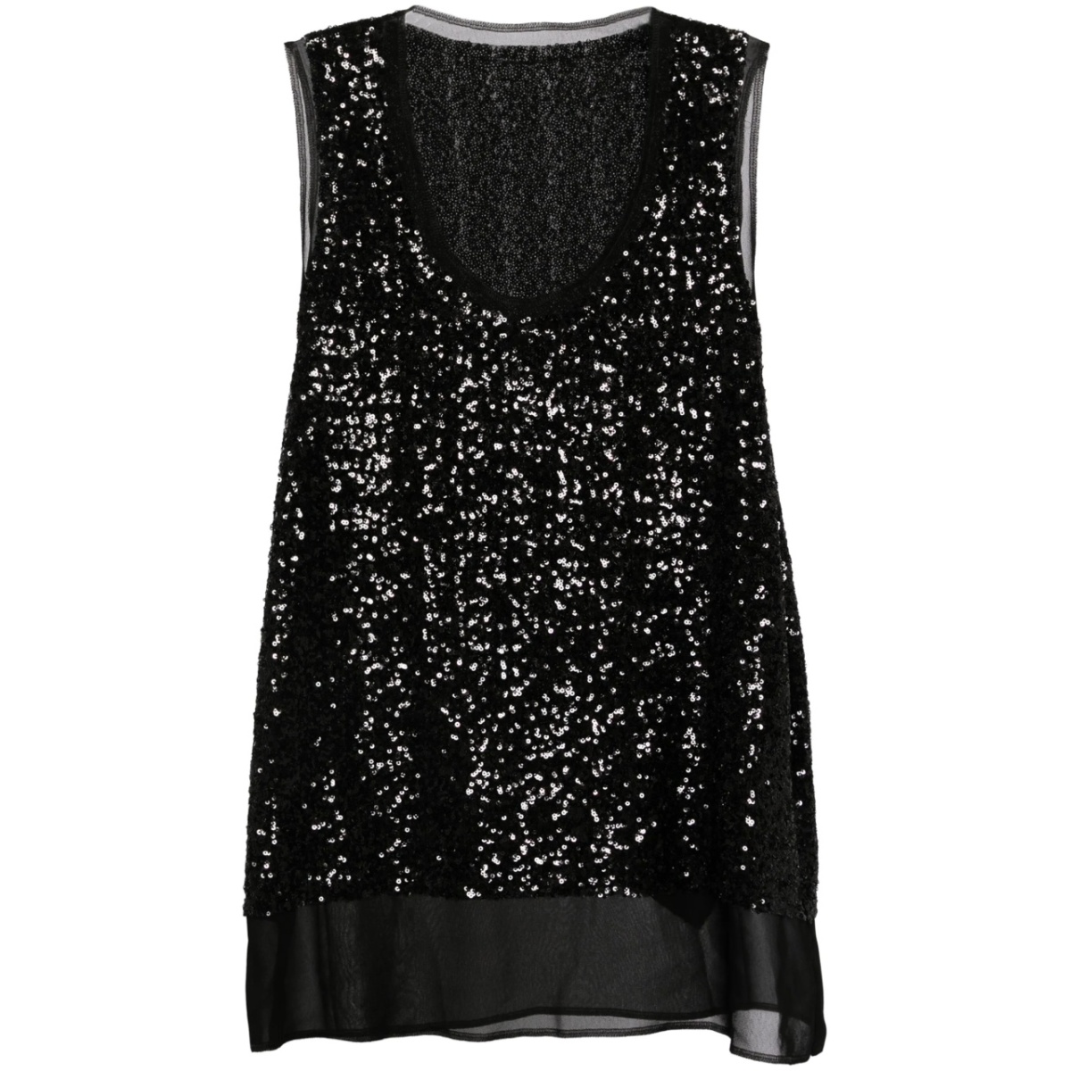sequin-embelished tank top