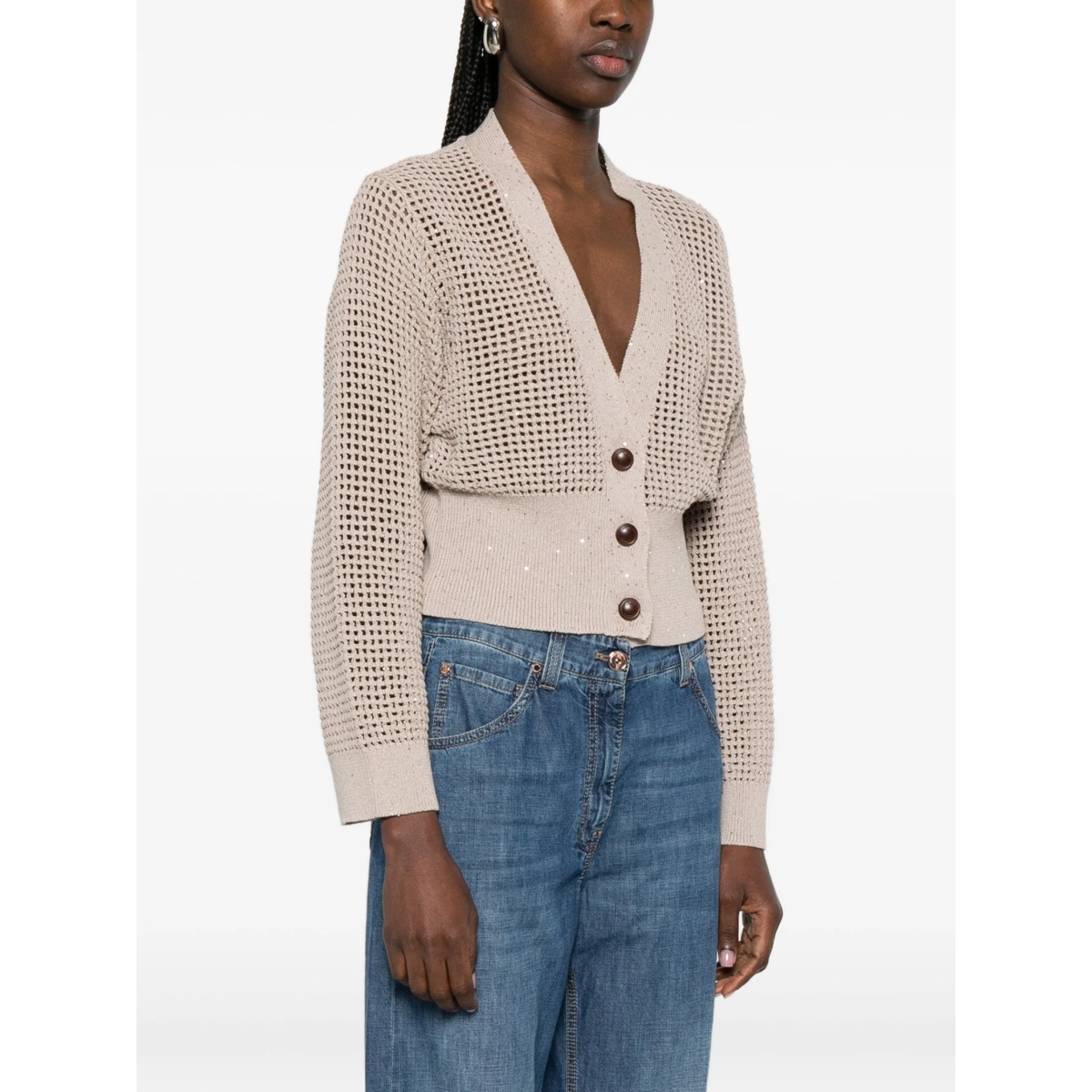 sequin-embellished cardigan - Img 3
