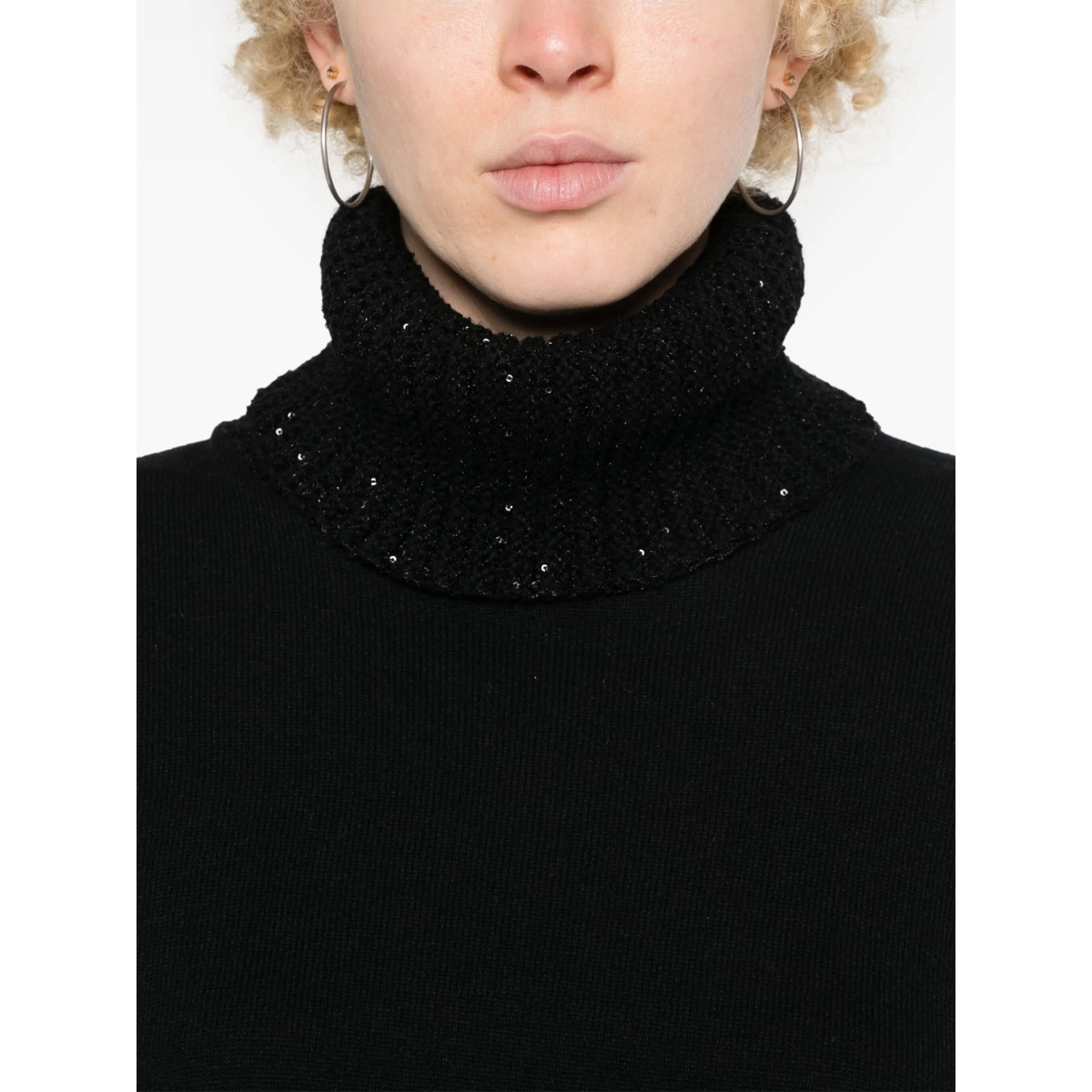 sequin-embellished knitted jumper - Img 5