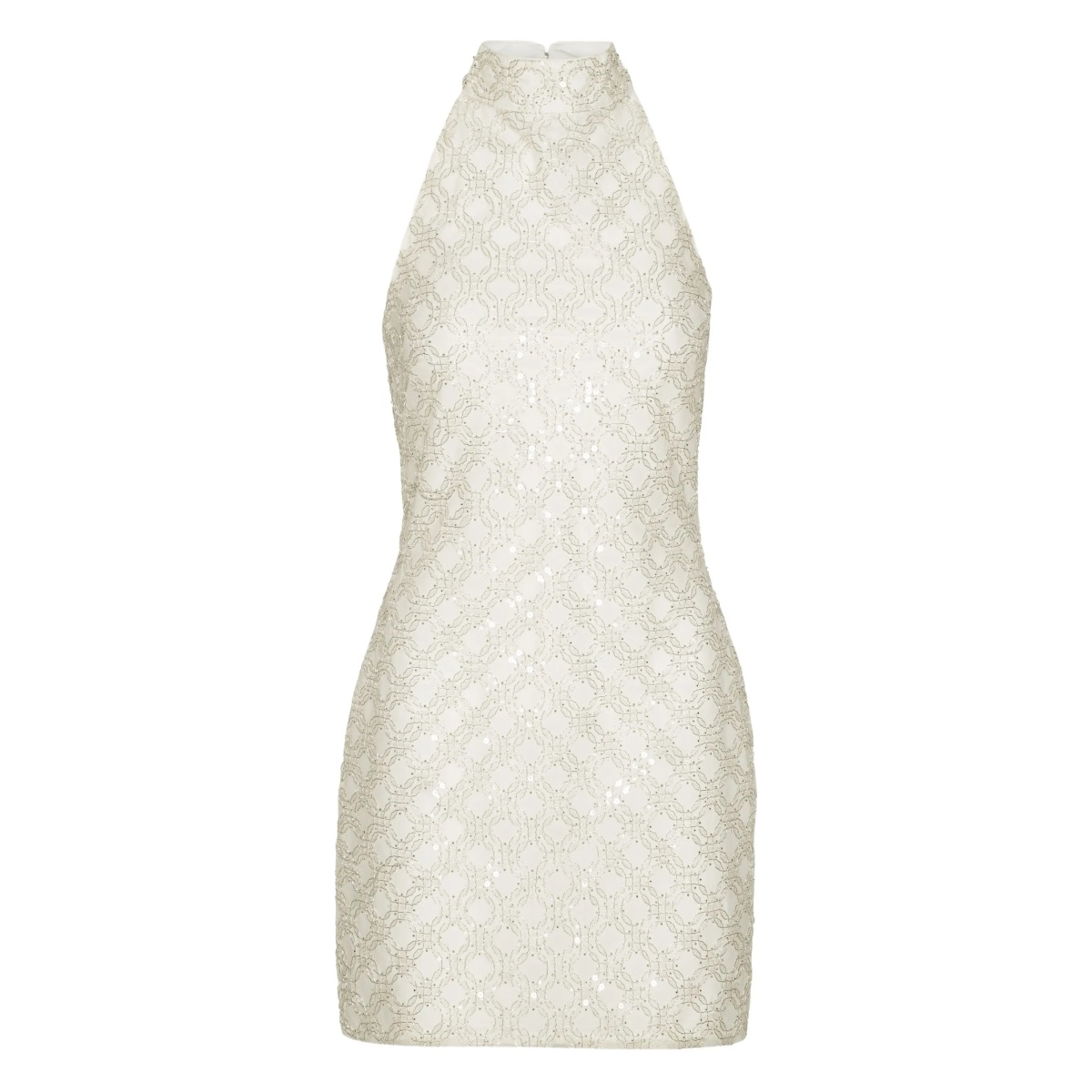 sequinned halterneck dress
