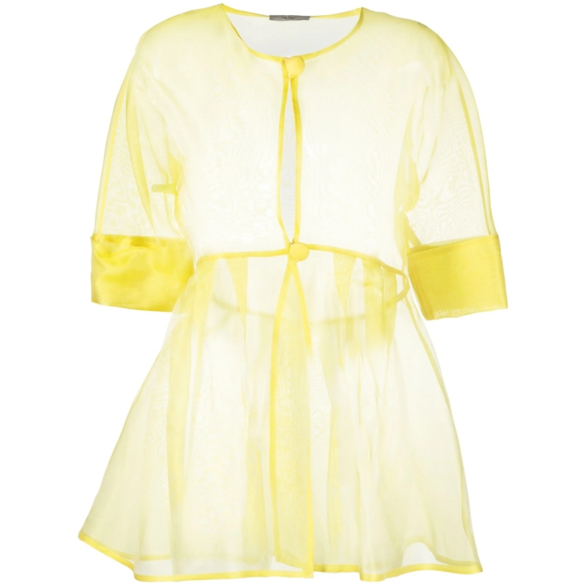 sheer peplum jacket