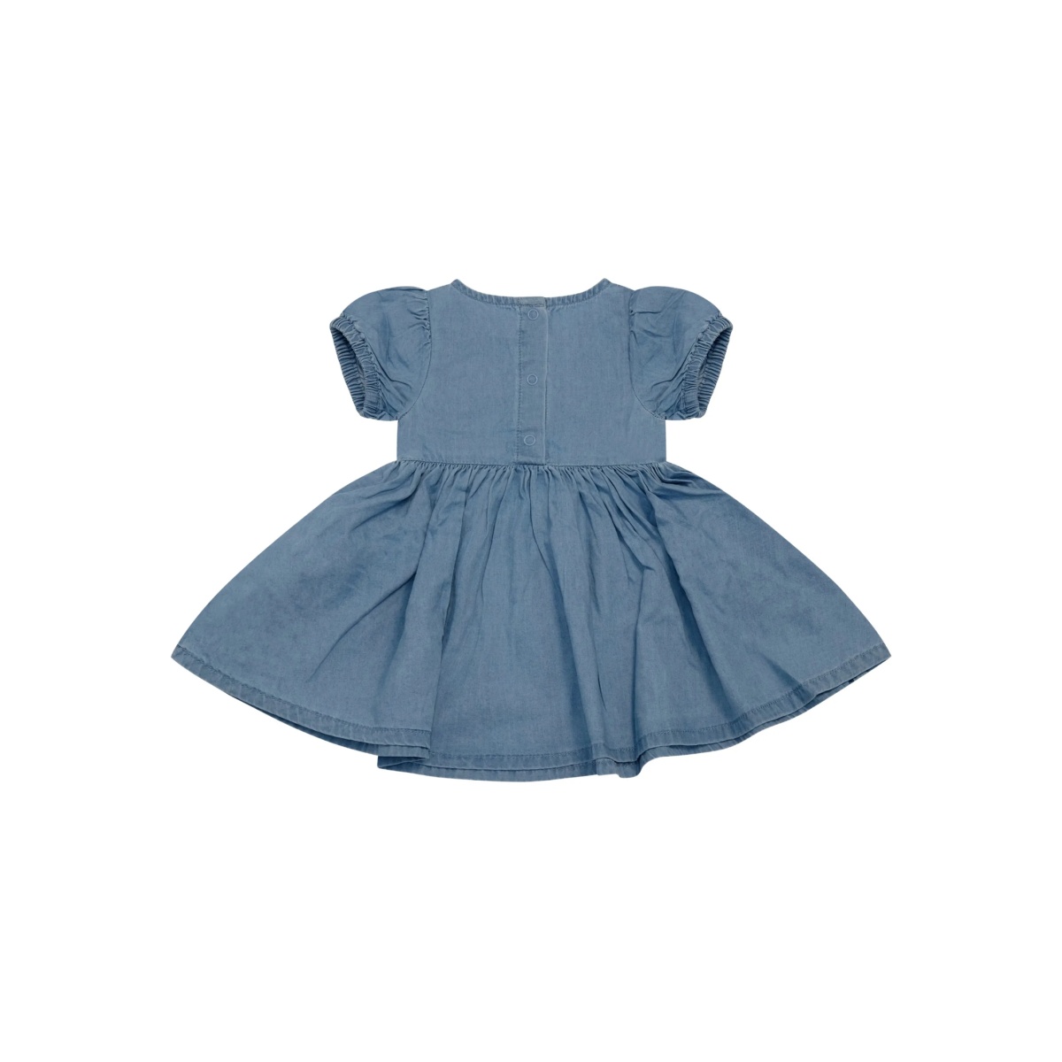 short-sleeve embroidered dress - Img 2