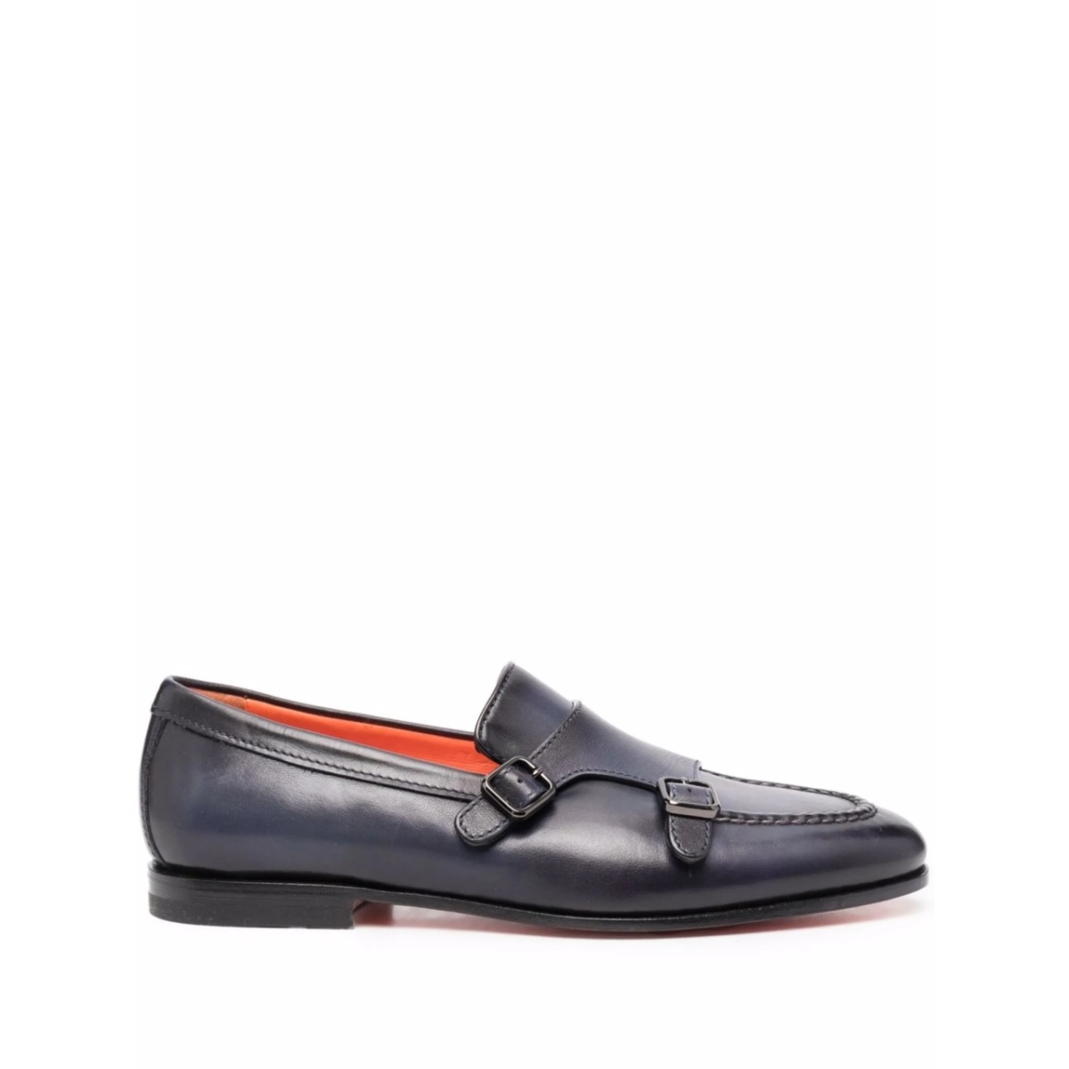 side buckle-fastening monk shoes