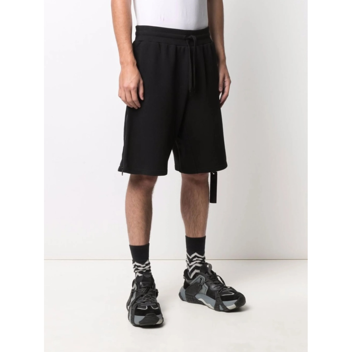 side-zip detail track shorts - Img 3
