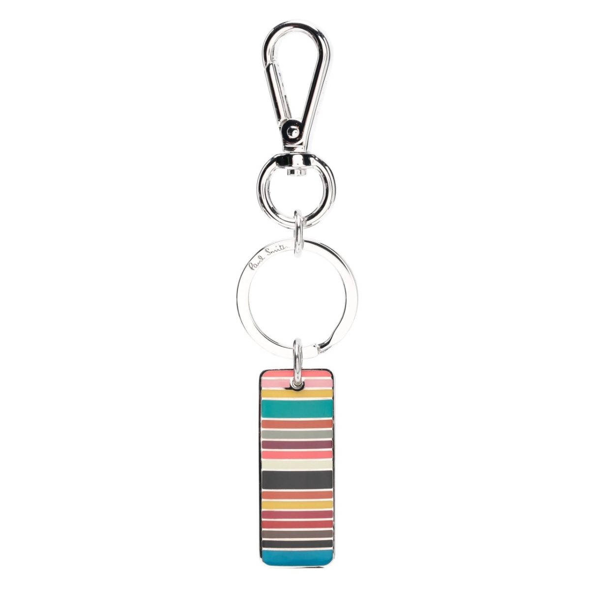 Signature Stripe Tag keyring