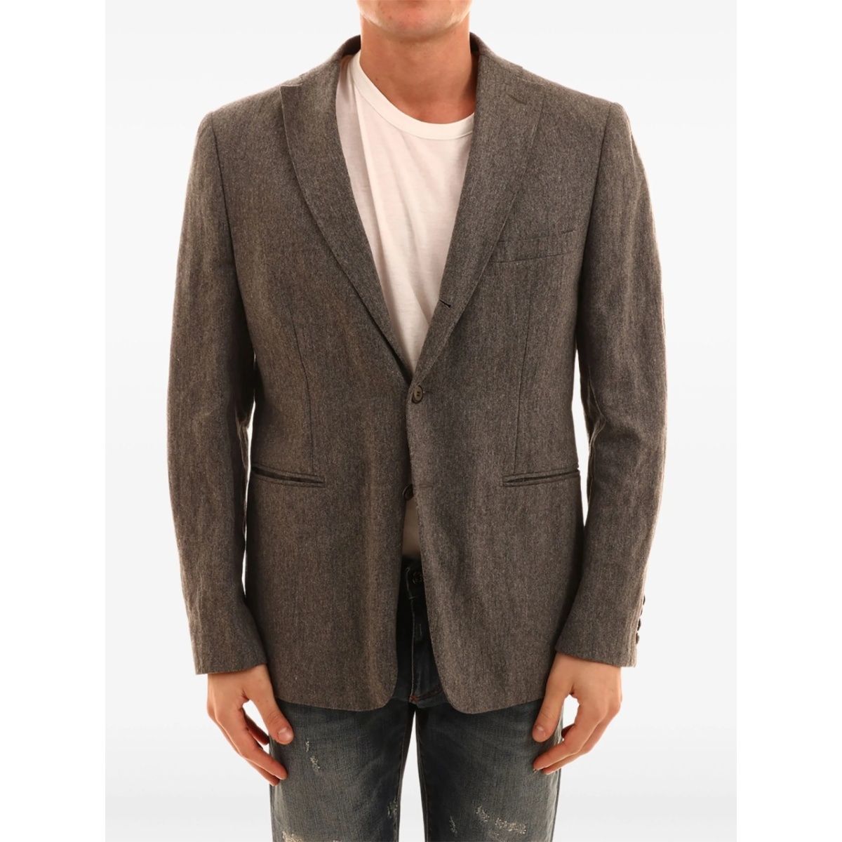 single-breasted blazer