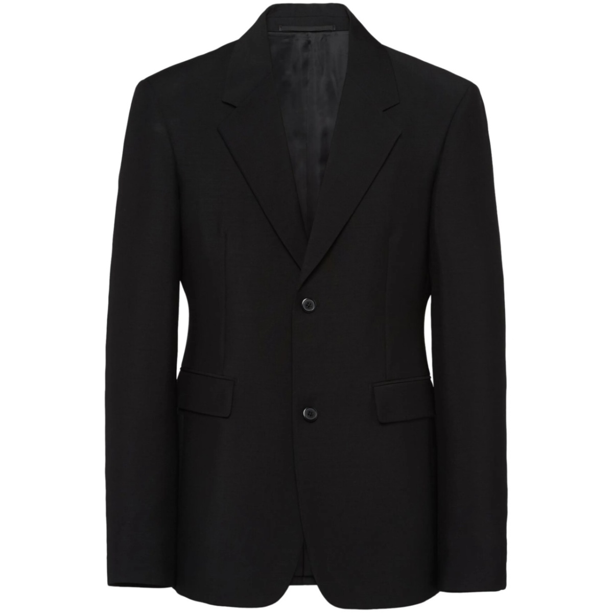 single-breasted mohair-wool blazer