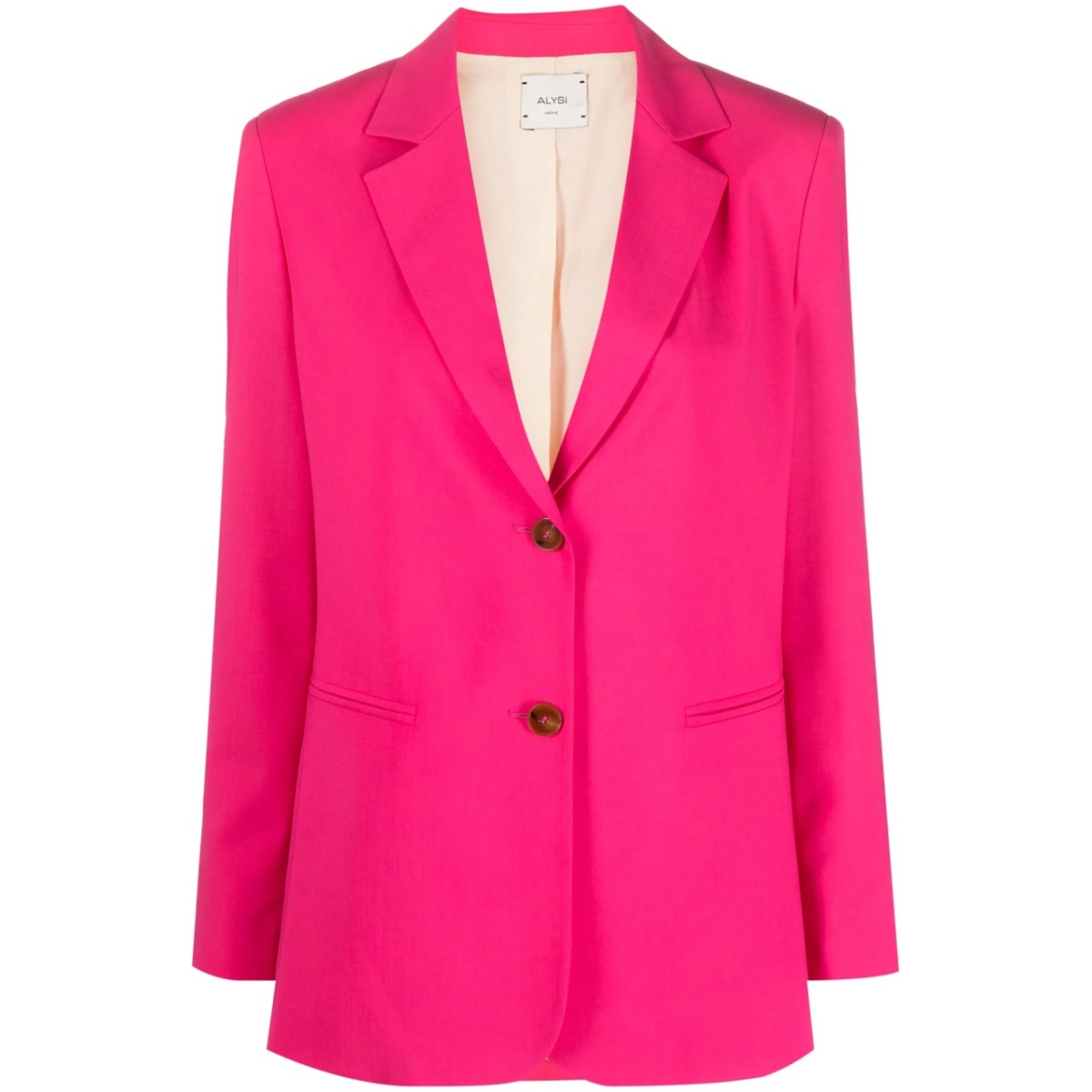 single-breasted virgin wool blazer