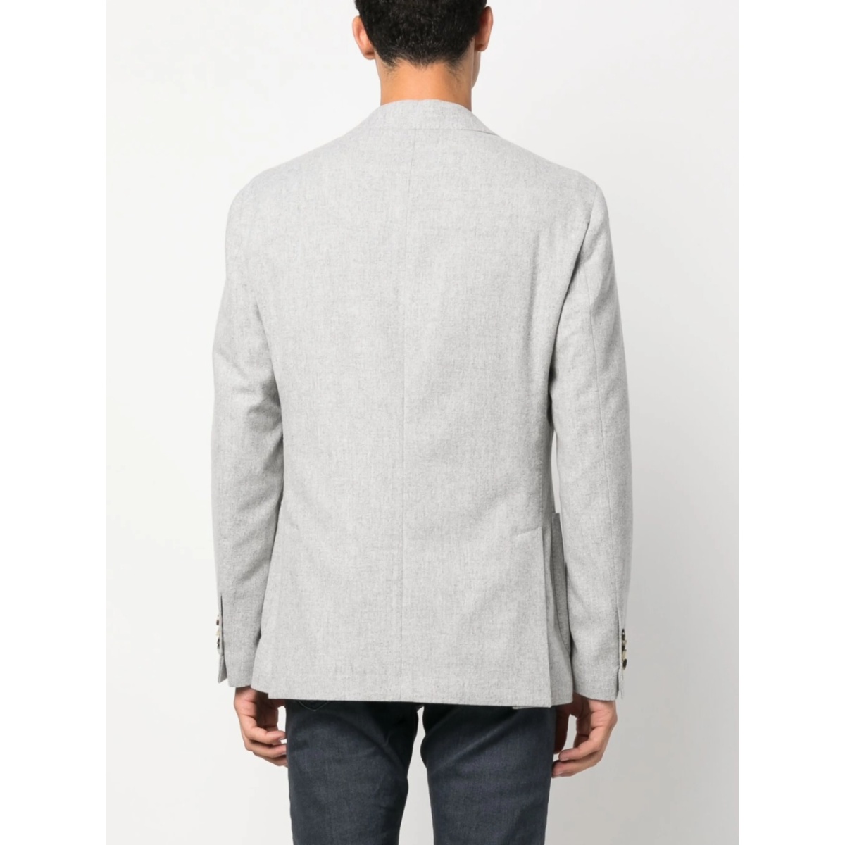 single-breasted wool-blend blazer - Img 4