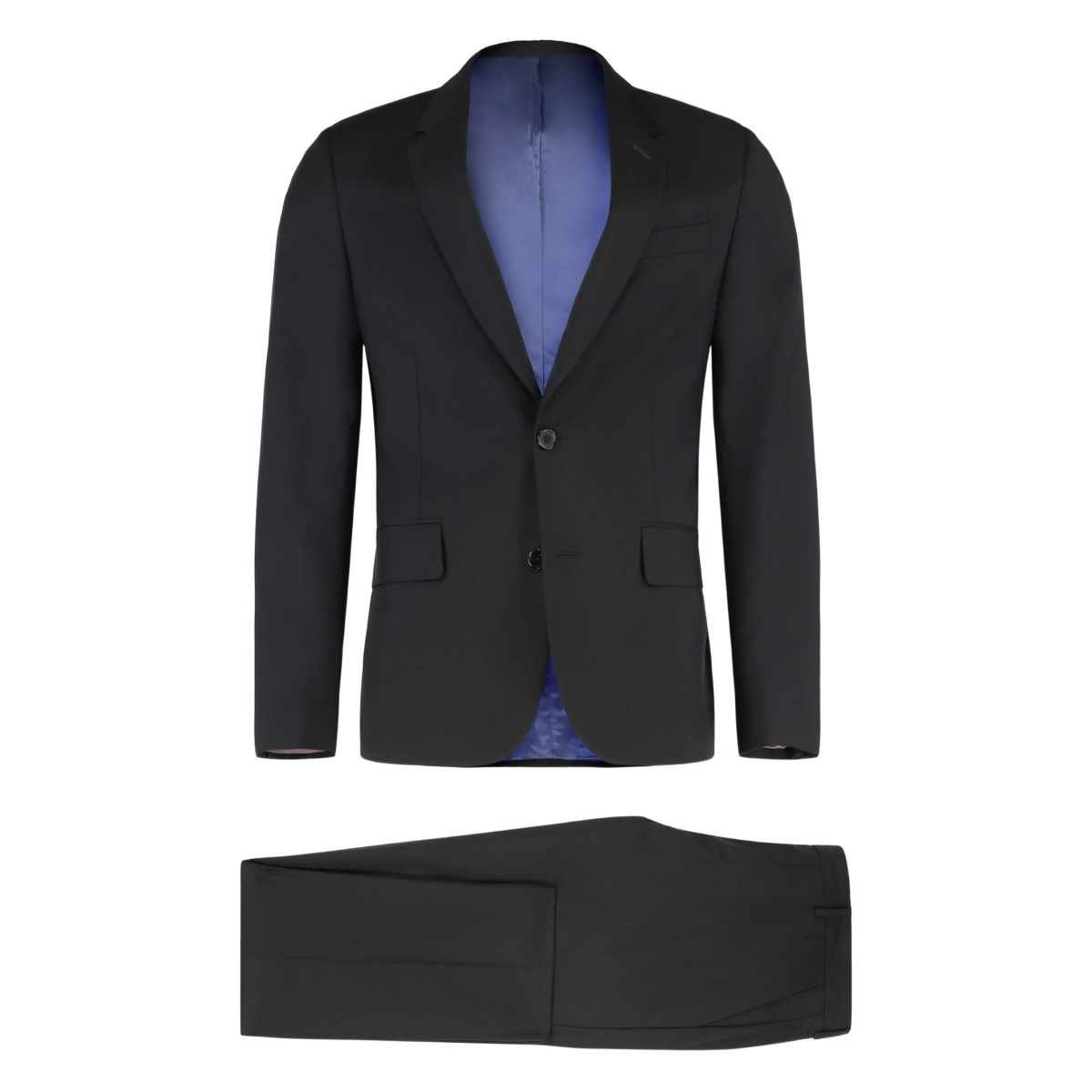 single-breasted wool suit