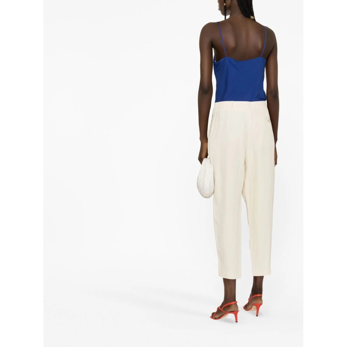 sleeveless silk top - Img 3