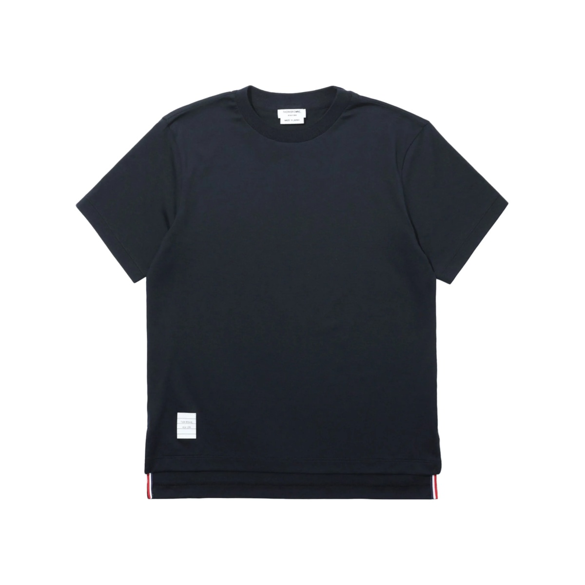 Slide Slits Relaxed Navy Tee