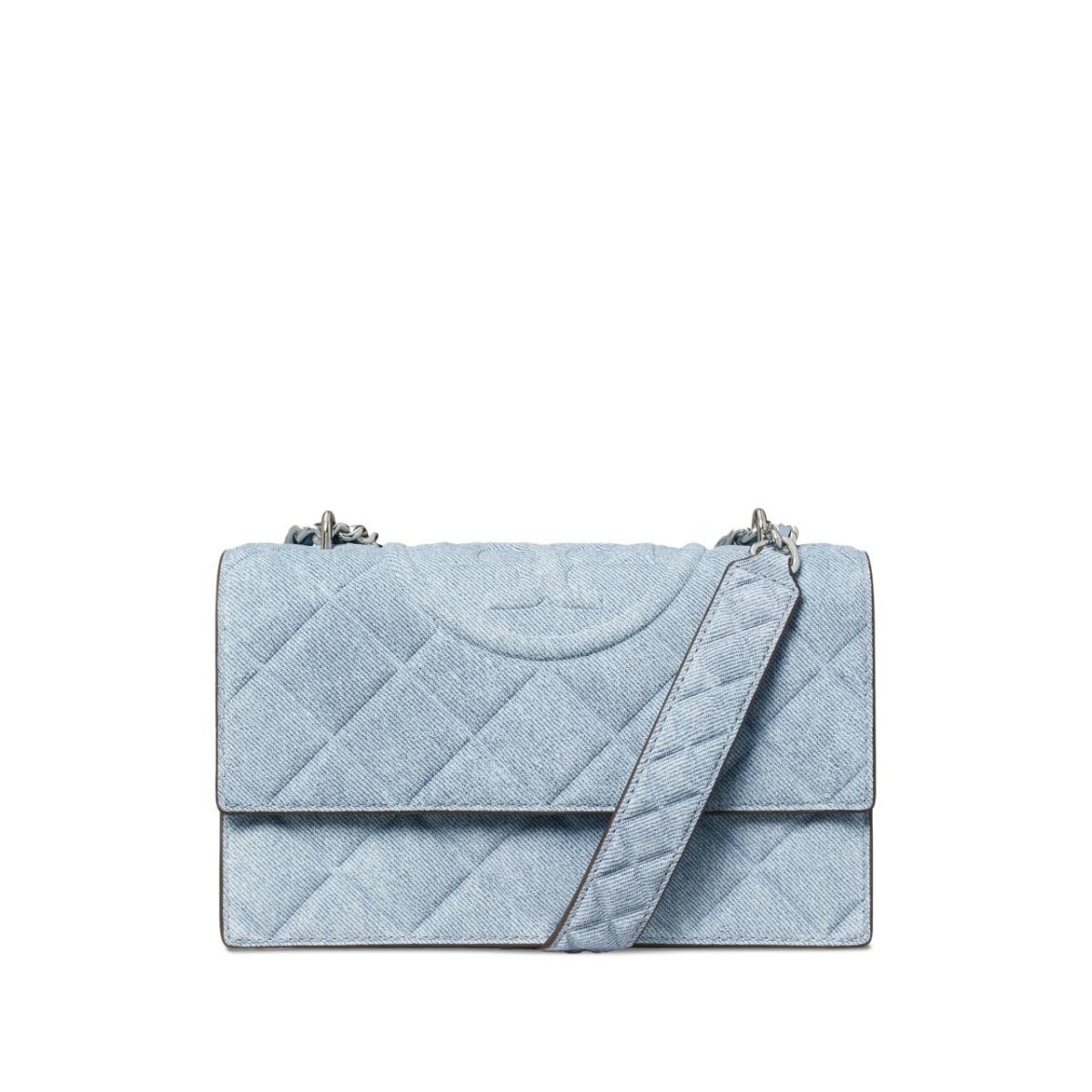 small Fleming denim convertible shoulder bag