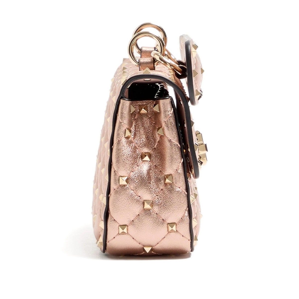 small Rockstud Spike quilted cross body bag - Img 4