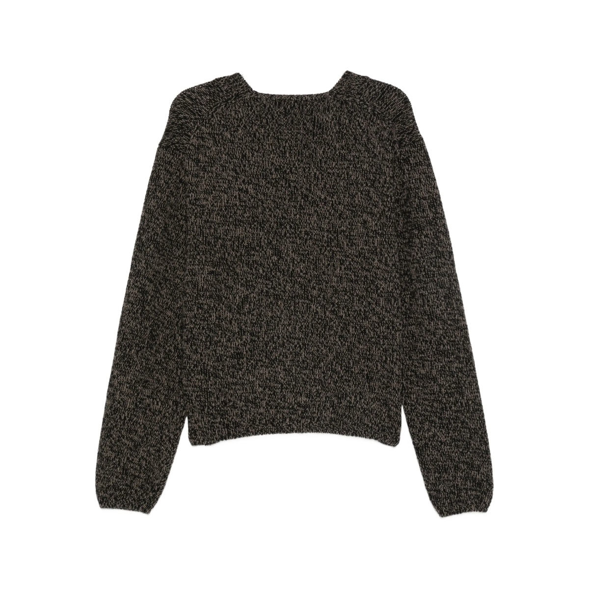 speckled V-neck cardigan - Img 2