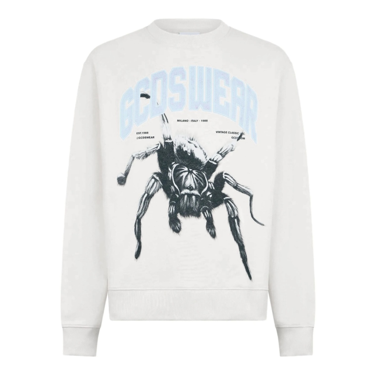 spider-print sweatshirt