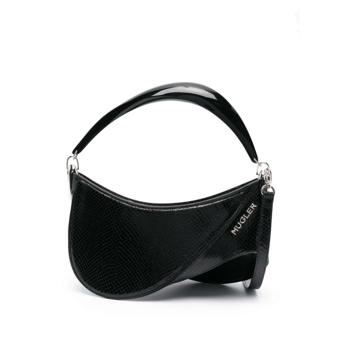 Spiral Curve leather tote bag